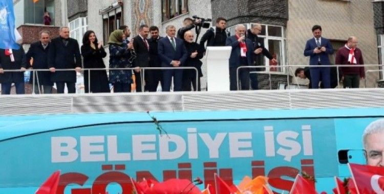 İBB Adayı Binali Yıldırım: 'Yolları böleriz, Türkiye'yi böldürtmeyiz'