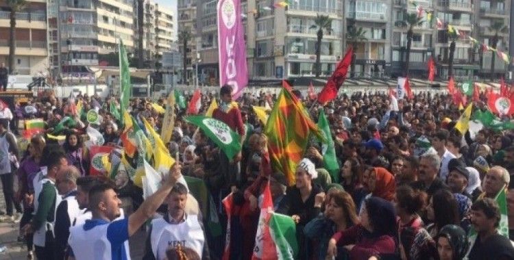İzmir’deki nevruz kutlamasında PKK propagandasına 16 gözaltı
