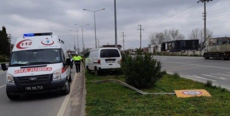 Samsun’da trafik kazası: 1 yaralı