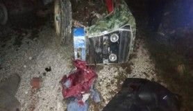 Traktör devrildi, 1 ölü, 1 yaralı