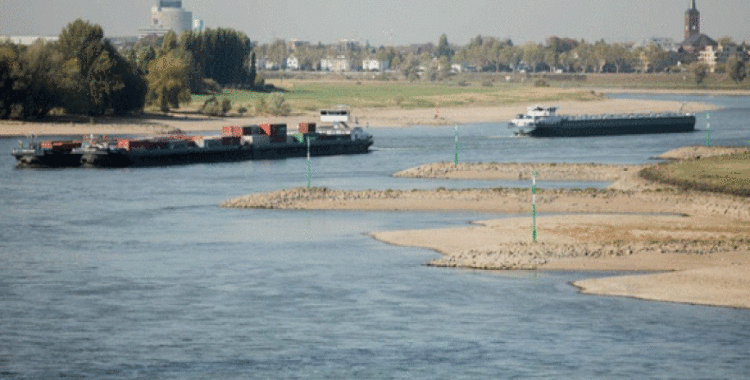 Alman nehirlerinde su seviyesinde rekor düşüş