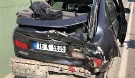 Bursa'da zincirleme kaza, 2 yaralı
