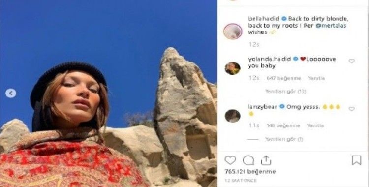 Türk güneşiyle aydınlatılmış Bella Hadid’e binlerce beğeni yağdı