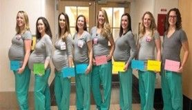 Kadın doğum ünitesindeki 9 hemşire aynı anda hamile
