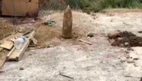 Büyükbakkalköy'de bir kazıda top mermisi bulundu