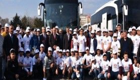 Öğrenciler ilk defa İstanbul'a gittiler