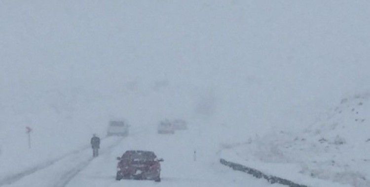 Ardahan'da yoğun kar yağışı ve tipi: Araçlar yolda mahsur kaldı