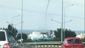 KKTC'de hortum ve dolu yağışı