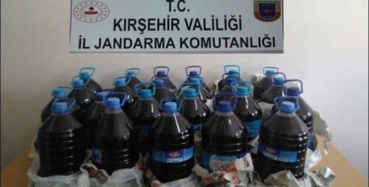 Jandarma 115 litre kaçak içki ele geçirdi