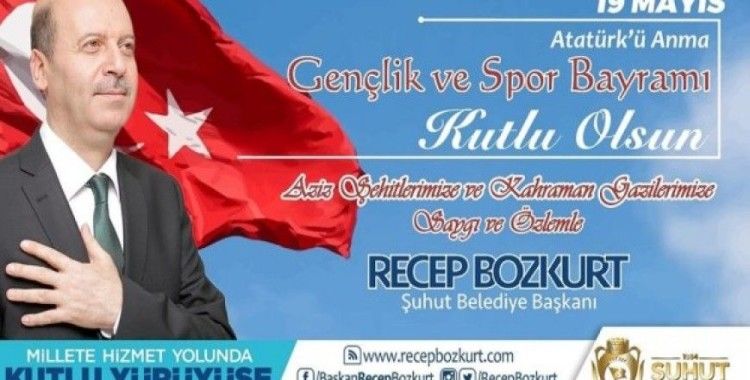 Başkan Bozkurt’un 19 Mayıs kutlama mesajı