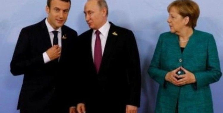 Putin, Merkel ve Macron ile Suriye, Ukrayna ve İran’ı görüştü
