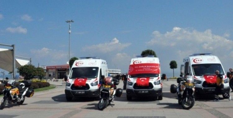 Yalova’ya motosiklet ambulans gönderildi