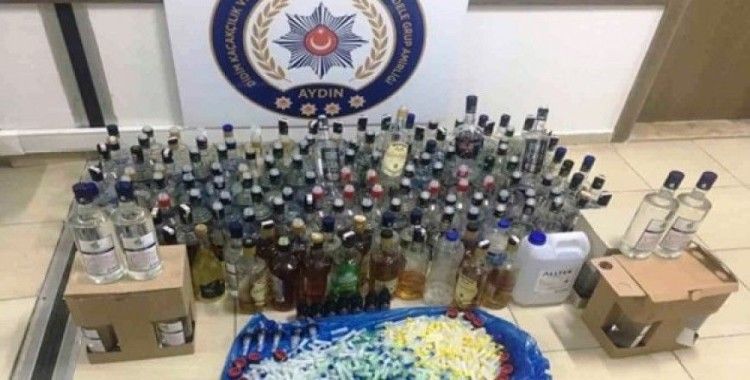 Aydın’da otele kaçak içki operasyonu; 5 gözaltı