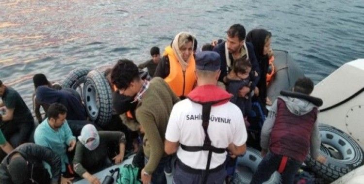 Ayvalık'ta 46 düzensiz göçmen yakalandı
