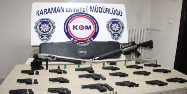 Karaman'da kaçak silah operasyonu