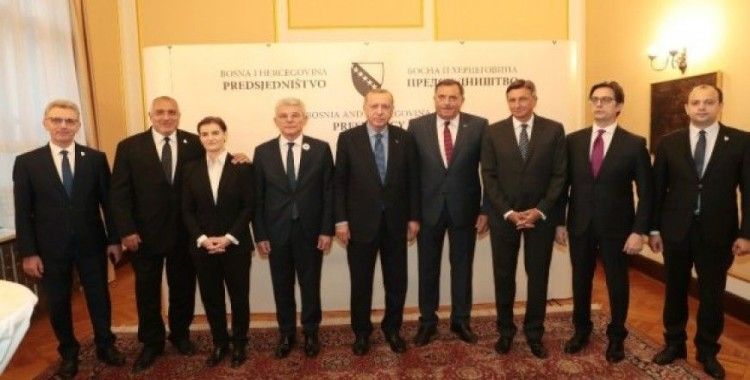 Erdoğan, Bosna Hersek’te heyet başkanları onuruna verilen yemeğe katıldı
