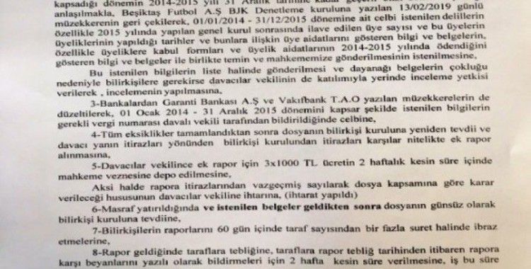 Beşiktaş Denetim Kurulu’na sert tepki