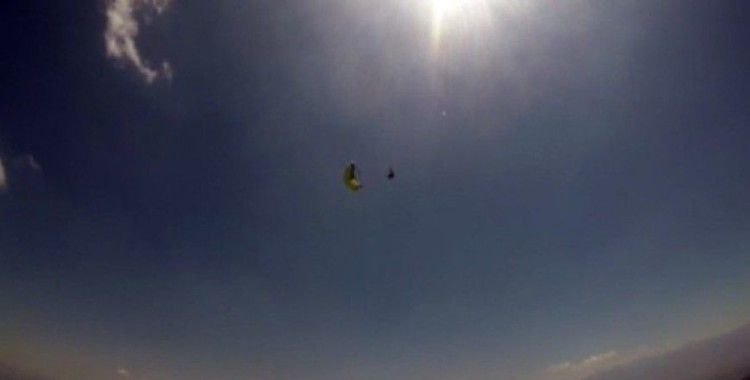 1 kişinin öldüğü yamaç paraşütü kazası amatör kamerada