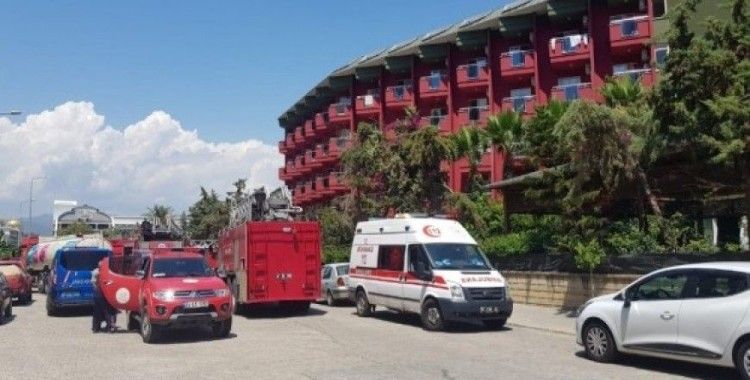 Alanya'da otel yangını korkuttu