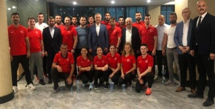 Başkan Babaoğlu’ndan sporculara moral ziyareti
