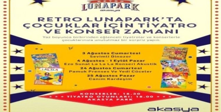 Retro Lunapark’ın Ağustos programı açıklandı