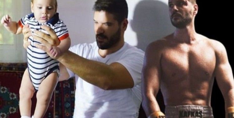 Tolgahan Sayışman rolünü üç buçuk aylık oğluyla oynadı