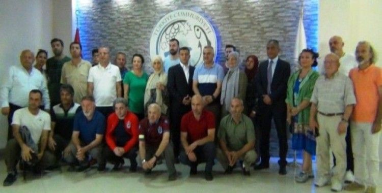 Trabzonlu gazetecilerden Erciş Kaymakamlığına ziyaret