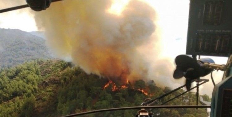 Marmaris’te orman yangını başladı