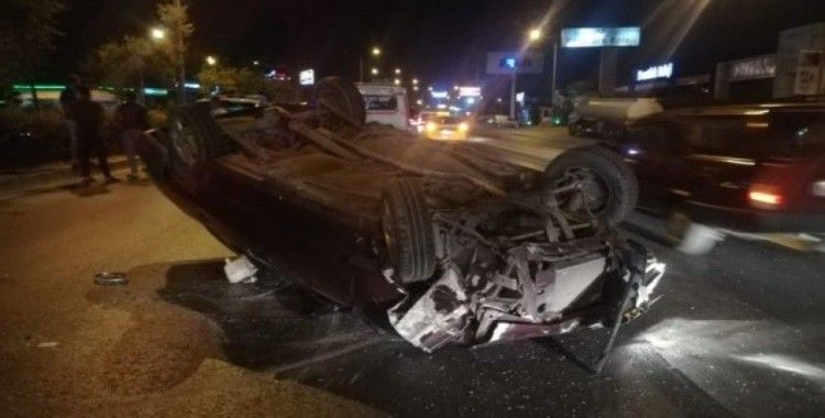 Alkollü sürücü direksiyon hakimiyetini kaybedince kaza yaptı
