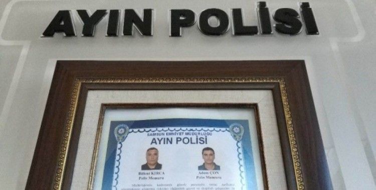 Samsun’daki aile katliamını önleyen polisler ‘ayın polisi’ seçildi