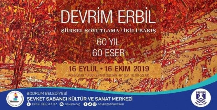 Devrim Erbil’in ‘60 Yıl 60 Eser’ sergisi Bodrumlularla buluşuyor