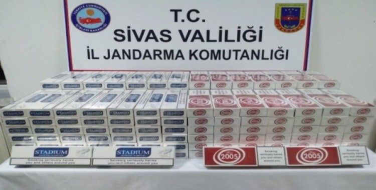 Sivas’ta 17 bin 670 paket kaçak sigara ele geçirildi