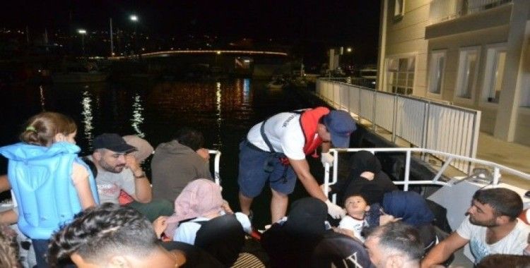 Kuşadası’nda 13’ü çocuk 45 düzensiz göçmen yakalandı