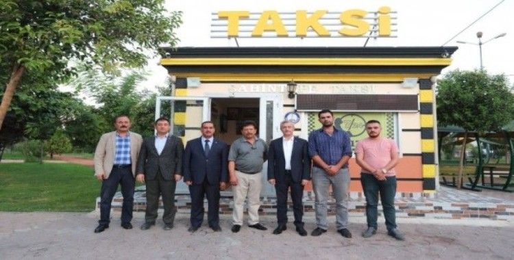 Başkan Tahmazoğlu taksicileri ziyaret etti