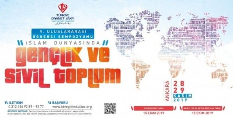 Türkiye Diyanet Vakfı’ndan, “İslam Dünyasında Gençlik ve Sivil Toplum” sempozyumu
