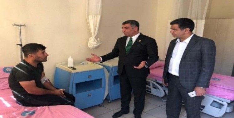 Milletvekili Erol, terör saldırısında yaralananları hastanede ziyaret etti
