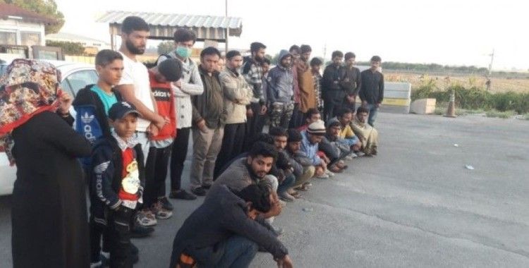Uygulama alanlarında 100 kaçak göçmen yakalandı