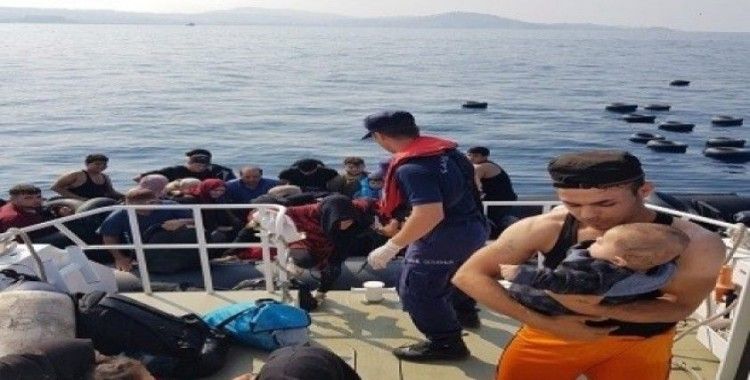 Kuşadası Körfezi’nde 30’u çocuk 85 düzensiz göçmen yakalandı