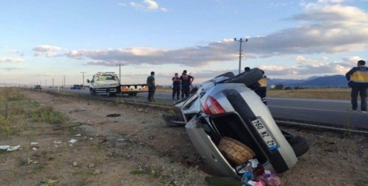 Konya’da düğün dönüşü kaza: 1 ölü, 1 yaralı