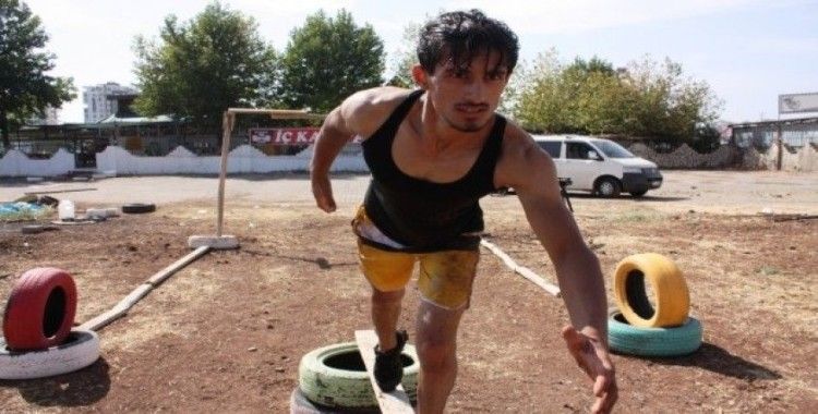 Diyarbakırlı Serkan ’Survivor’ hayali için parkur kurdu