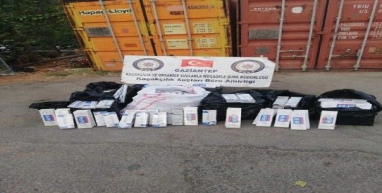 Gaziantep’te 6 bin 250 paket kaçak sigara ele geçirildi