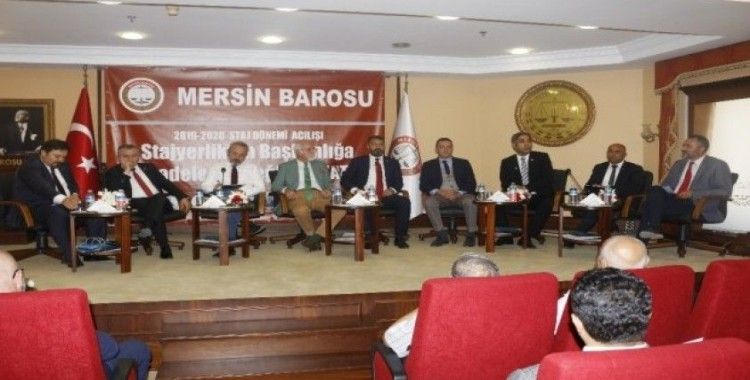 Mersin Barosu’nun Staj Eğitim Dönemi açılışı 9 baro başkanıyla yapıldı