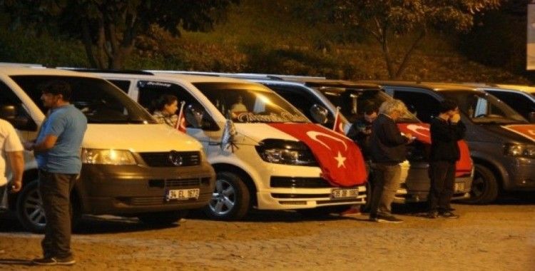 İstanbul’da Barış Pınarı Harekatı’na destek konvoyu