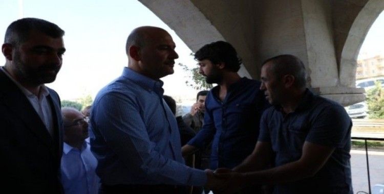 Bakan Soylu, Mardin’de sivil şehit yakınları ile bir araya geldi