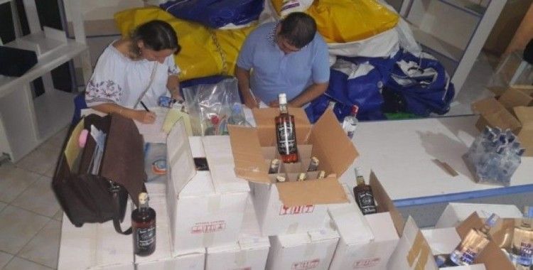 Antalya’da 739 adet sahte bandrollü alkol ele geçirildi