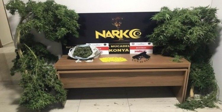 Konya’da uyuşturucu operasyonu: 9 gözaltı