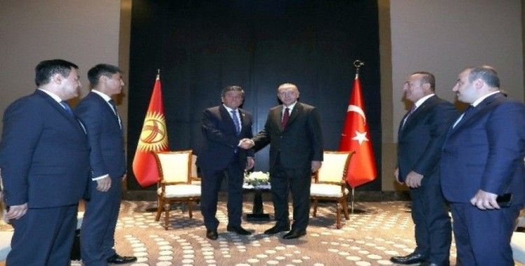 Cumhurbaşkanı Erdoğan, Kırgız mevkidaşı Ceenbekov ile görüştü