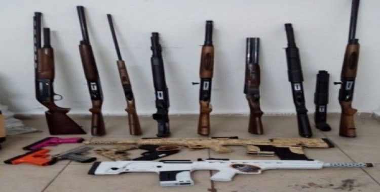Konya’da silah operasyonu: 166 adet silah ele geçirildi