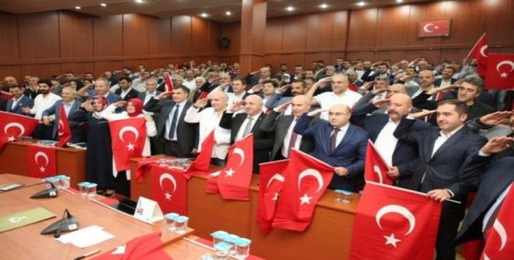 Darıca Belediyesi meclisinden Mehmetçiğe asker selamı