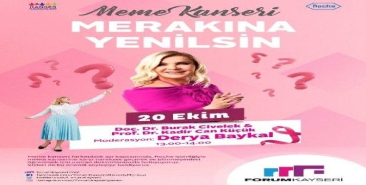 Meme Kanseri ’Merakına Yenilsin’ Halk Buluşmaları Forum Kayseri’de
